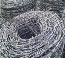 Hot-dip galvanized barbed rope