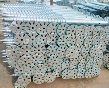 Galvanized Spiral drill pipe support