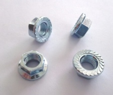 Hexagon nuts with flange
