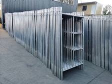 Galvanized scaffolding