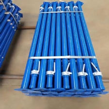 Plastic sprayed steel support