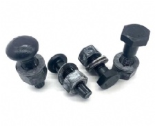 Black hexagon bolts